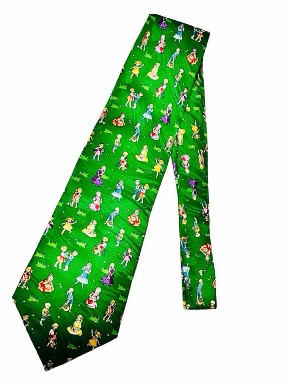 Keith Daniels Easter Tie Holiday Collection Whimsical Kelly Green 4 w X 57 L